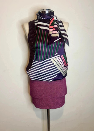 y2k scarf dress, marca: AmarilloLimon, estado: Muito bom, tamanho: XS / 34 / 6, €5.00, €5.95 inclui Proteção do Comprador