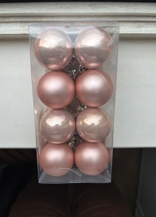 16 boules 4cm rose poudre Blush Pink, marque: Noël, état: Neuf sans étiquette, 3,99 €, 4,89 € Protection acheteurs incluse