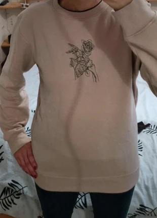 Sweat beige oversize femme H&M taille S, brand: H&M, condition: Very good, size: S / 36 / 8, €6.00, €7.00 includes Buyer Protection