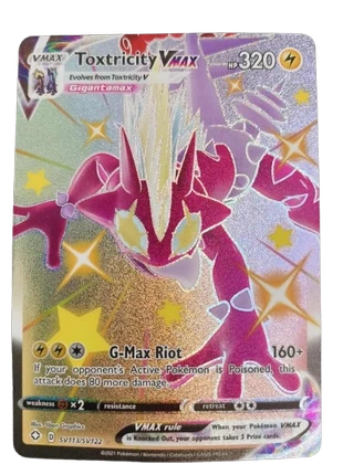 Pokémon - Card Toxtricity VMAX Shiny Full Art (Salarsen) - Shining Fates SV113/SV122 - Near Mint 🇺🇸, marque: Pokémon, état: Neuf sans étiquette, 2,00 €, 2,80 € Protection acheteurs incluse