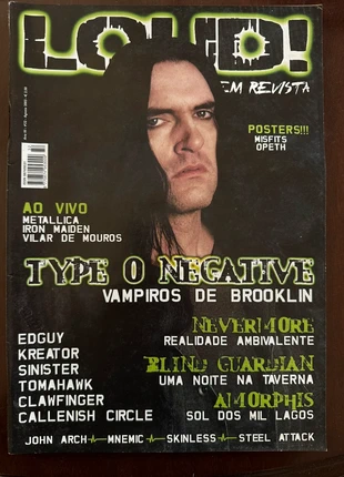 Loud! Magazine (Portugal) Type O Negative issue, staat: Heel goed, € 15,00, € 16,45 inclusief Kopersbescherming