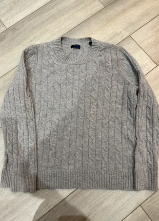 GANT Light Grey Lambswool Cable Knit Jumper – Women’s Size L, brand: GANT, condition: Very good, size: M / UK 12-14, £35.00, £37.45 includes Buyer Protection