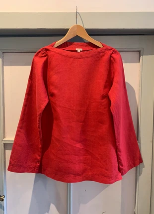 Amano Peru 100% linen longsleeve boatneck top in red, size: S, marque: Amano, état: Très bon état, taille: S / 36 / 8, 19,00 €, 20,65 € Protection acheteurs incluse