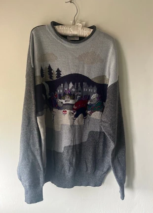 Vintage Xmas Italian jumper 8-12, brand: Monello, condition: Very good, size: L / UK 16-18, £15.00, £16.45 includes Buyer Protection