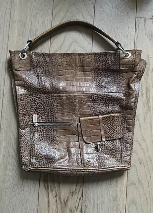 Sac tote en cuir marron – effet croco, Prune, brand: Prüne, condition: Very good, €12.00, €13.30 includes Buyer Protection