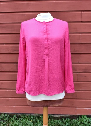 Chemisier tunique satiné rose t38, brand: LH by La Halle, condition: Very good, size: M / 38 / 10, €12.00, €13.30 includes Buyer Protection
