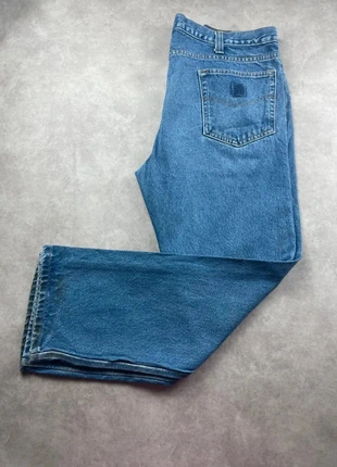 Pantalon Jeans Carhartt Bleu Coupe Droite Large 38x30 #06, brand: Carhartt, condition: Very good, size: W38, €14.00, €15.40 includes Buyer Protection
