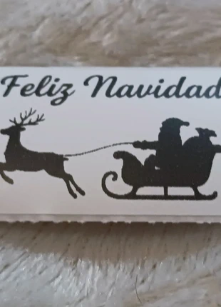 Set de 150 pegatinas “Feliz Navidad” 60×30 mm, marque: sansnom., état: Neuf sans étiquette, 6,00 €, 7,00 € Protection acheteurs (Pro) incluse