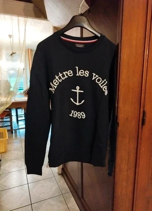 Pull hiver sweat bleu marine Zara Man Mettre Les Voiles M/38 homme jumper vintage navy blue boat, merk: Zara Man, staat: Heel goed, maat: M, € 11,00, € 12,25 inclusief Kopersbescherming