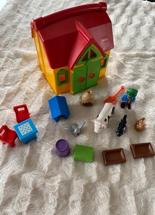 🐄 Ferme transportable Playmobil 1-2-3 🏡, marque: Playmobil, état: Très bon état, taille: 12-18 mois / 80 cm, 15,00 €, 16,45 € Protection acheteurs incluse