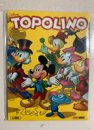 Topolino Variant n.3541 autografato da Andrea Freccero in copertina - condizioni da edicola, staat: Nieuw zonder prijskaartje, € 50,00, € 53,20 inclusief Kopersbescherming