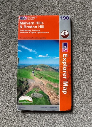 OS MAP Malvern Hills & Brendon Hill, condition: Good, £5.00, £5.95 includes Buyer Protection