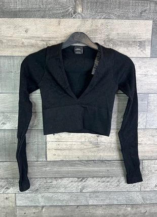 Urban Outfitters Josie Top XS Black Long Sleeve Basic Crop Top Stretch Blogger Fave, brand: Urban Outfitters, condition: Very good, size: XS / UK 4-6, £8.00, £9.10 includes Buyer Protection Pro