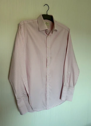 Hawes & Curtis Pink & White Stripe Shirt – Size 17” Collar / 36” Sleeve – Classic Fit, brand: Hawes & Curtis, condition: Very good, size: 17 in | 42 cm, £5.00, £5.95 includes Buyer Protection