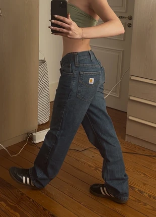 Pantalon jean carhartt large bleu, marque: Carhartt, état: Très bon état, taille: M / 38 / 10, 40,00 €, 42,70 € Protection acheteurs incluse