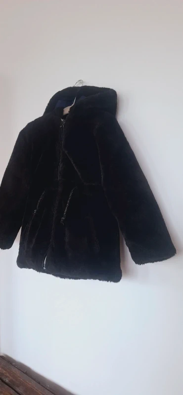 Manteau moumoute noir – Marque 3 Pommes – Taille 3/4 ans - photo numéro 3