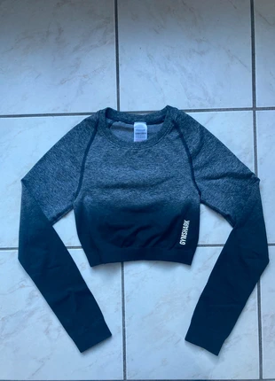 Crop top Gymshark taille XS couleur noir gris, marca: Gymshark, estado: Muy bueno, tamaño: XS / 34 / 6, 11,50 €, 12,78 € Protección al comprador Pro incluida
