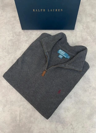 Half zip Ralph Lauren gris logo bordeaux homme taille L old money, marca: Ralph Lauren, estado: Muy bueno, tamaño: L, 38,25 €, 40,86 € Protección al comprador incluida
