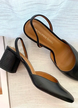Slingback noir elegant Monoprix | Taille 40, marca: Monoprix, estado: Muy bueno, tamaño: 40, 39,99 €, 42,69 € Protección al comprador Pro incluida