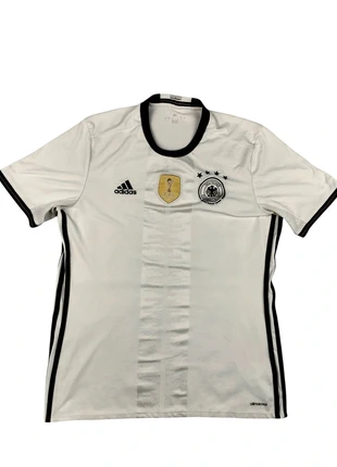 Maillot football équipe d'Allemagne 2015 domicile vainqueur coupe du monde 2014 blanc taille L, marca: adidas, estado: Bueno, tamaño: L, 32,00 €, 34,30 € Protección al comprador Pro incluida