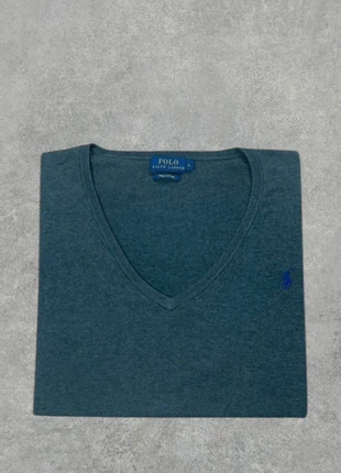 Pull col V ralph Lauren noir manches longues logo brodé violet taille M, marca: Ralph Lauren, estado: Muy bueno, tamaño: M, 25,00 €, 26,95 € Protección al comprador Pro incluida