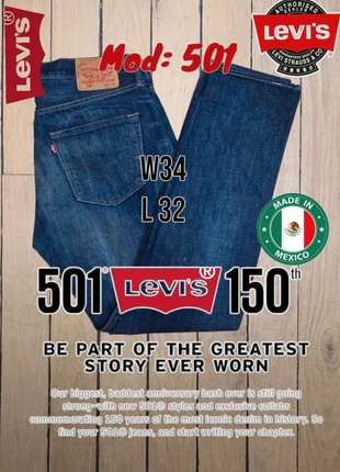 Levi's Strauss & Co Lote 501 Talla: W34 L32, marca: Levi's, estado: Muy bueno, tamaño: W34 | ES 44, 59,99 €, 63,69 € Protección al comprador incluida