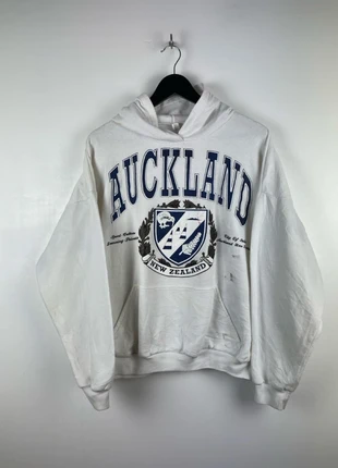 Sweat US blanc à capuche Auckland taille L (EX67), brand: Vintage Dressing, condition: Very good, size: L, €10.00, €11.20 includes Buyer Protection Pro