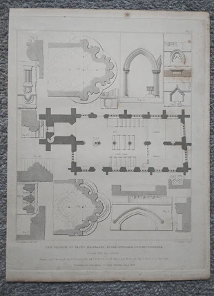 Church of saint margaret, stoke golding, leicestershire - antique print - 1844, brand: NO LABEL, condition: Good, £8.99, £10.14 includes Buyer Protection Pro