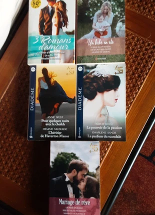 Lot de 5 livres romance, état: Très bon état, 5,00 €, 5,95 € Protection acheteurs incluse