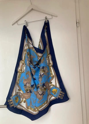 Foulard motif cavalier, brand: Vintage, condition: Very good, €1.50, €2.28 includes Buyer Protection