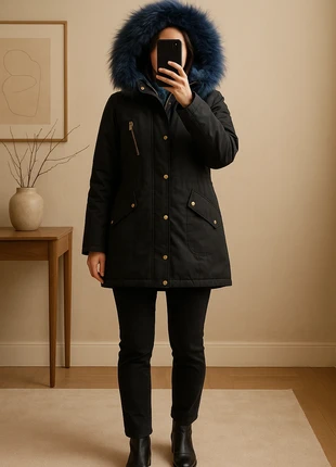 Black Winter Parka, état: Très bon état, taille: M / 38 / 10, 8,00 €, 9,10 € Protection acheteurs incluse