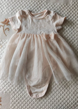 Vestido com body incorporado, brand: H&M, condizioni: Ottime, taglia: 1-3 mesi / 56 cm, €3.00, €3.85 include la Protezione acquisti