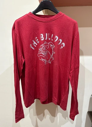 Maglietta Uomo The Bulldog – Maniche Lunghe, Rossa, Logo Frontale, Taglia XL, Vintage, marke: The Bulldog Amsterdam, zustand: Sehr gut, größe: XL, 6,00 €, 7,00 € inklusive Vinted-Käuferschutz