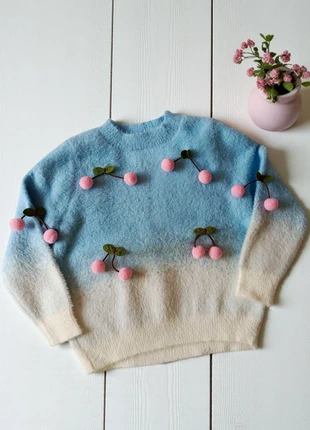 Maglione pullover bimba bambina ricamato soffice autunno inverno girls autumn winter cozy knitwear, marque: Winter, état: Neuf sans étiquette, taille: 4 ans / 104 cm, 15,00 €, 16,45 € Protection acheteurs incluse