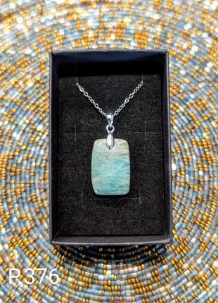 Pendentif en Amazonite naturelle, estado: Muy bueno, 22,00 €, 23,80 € Protección al comprador Pro incluida
