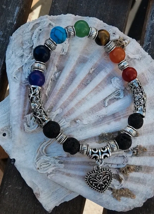 Bracelet chakras en pierres naturelles, marque: Boheme, état: Neuf sans étiquette, 12,00 €, 13,30 € Protection acheteurs (Pro) incluse