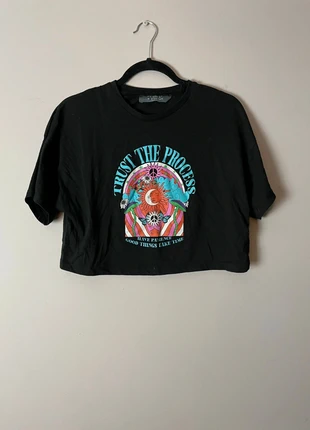 Primark Boho Vibes "Trust The Process" Graphic Crop Top Size M, brand: Primark, condition: Very good, size: M / 38 / 10, €5.00, €5.95 includes Buyer Protection