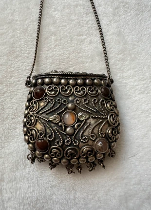 Collier ancien arménien fait main – pendentif sac décoré de pierres, brand: Fait Main, condition: New without tags, €70.00, €74.20 includes Buyer Protection