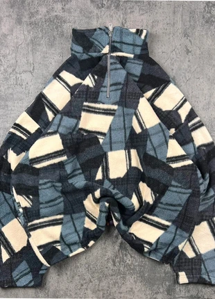 Vintage Crazy Fleece Half Zip – American Dreams – Abstract Geometric Pattern – Size L, brand: Vintage Dressing, condition: Very good, size: L, €35.00, €37.45 includes Buyer Protection