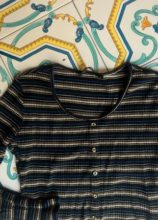 Striped cropped top, brand: Tally Weijl, condizioni: Ottime, taglia: L / IT 44 / EU 40, €2.00, €2.80 include la Protezione acquisti