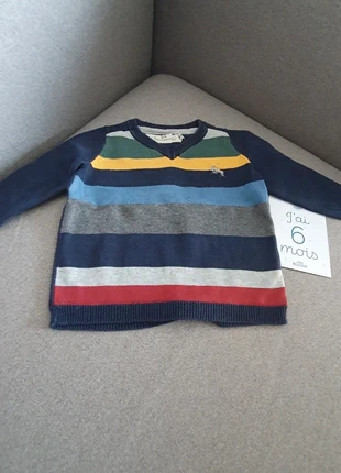 Pull h&m, marca: H&M, estado: Bom, tamanho: 6-9 meses / 68 cm, €1.00, €1.75 inclui Proteção do Comprador