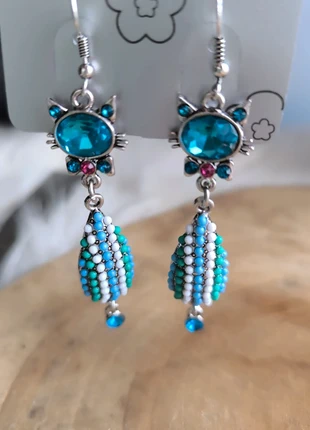 Boucles d'oreilles Chat, marque: sans marques, état: Neuf sans étiquette, 4,00 €, 4,90 € Protection acheteurs (Pro) incluse