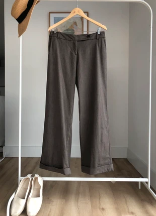Coast Brown wide leg wool silk trousers, suit, size L 40 12 formal, brand: Coast, condition: Very good, size: L / 40 / 12, €24.90, €26.85 includes Buyer Protection