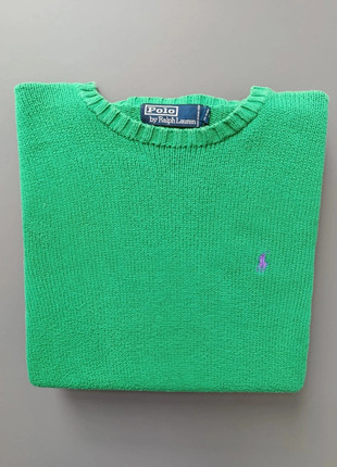 Pull vert Ralph Lauren logo brodé violet taille S, brand: Ralph Lauren, condition: Very good, size: S, 50.00 €, 53.20 € includes Buyer Protection