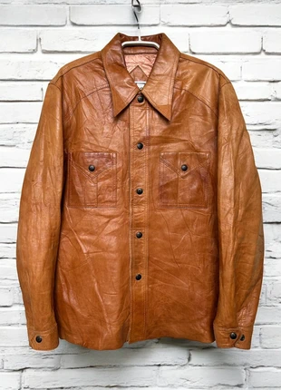 Vintage Shacket Maat M Bruin Leer Western Style Remy, merk: Vintage, staat: Heel goed, maat: M, € 25,00, € 26,95 inclusief Kopersbescherming Pro