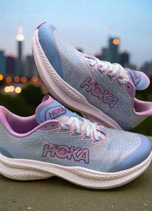 Hoka One One Mach 6 Lunar Rock/Lilac Marble Woman’s Trainers Size UK 5.5, brand: Hoka One One, condition: Very good, size: 5.5, £49.99, £53.19 includes Buyer Protection Pro