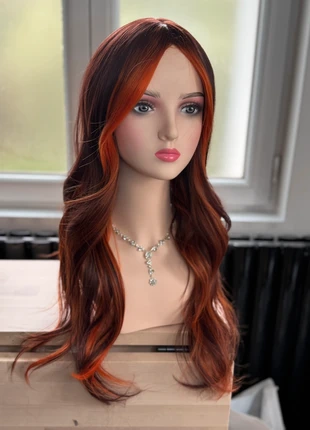 Perruque wig longue lisse  auburn / orange cosplay Halloween, marca: givenza, estado: Muy bueno, 20,00 €, 21,70 € Protección al comprador Pro incluida