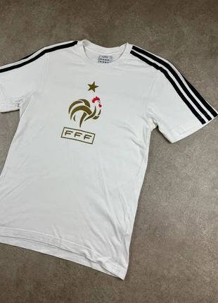 T-Shirt Manches Courtes Adidas Blanc F.F.F 1 étoile, marca: adidas, estado: Muito bom, tamanho: XS, €9.00, €10.15 inclui Proteção do Comprador Pro