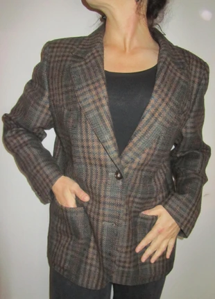 Blazer vintage en 100% laine Weinberg. Pied de poule. Made in France. Taille 42., marque: Weinberg Paris, état: Très bon état, taille: XL / 42 / 14, 32,00 €, 34,30 € Protection acheteurs (Pro) incluse