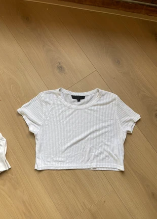 Petit top blanc, col rond, marque: Topshop, état: Neuf sans étiquette, taille: S / 36 / 8, 3,00 €, 3,85 € Protection acheteurs incluse